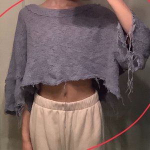 blue earthbound sweater top